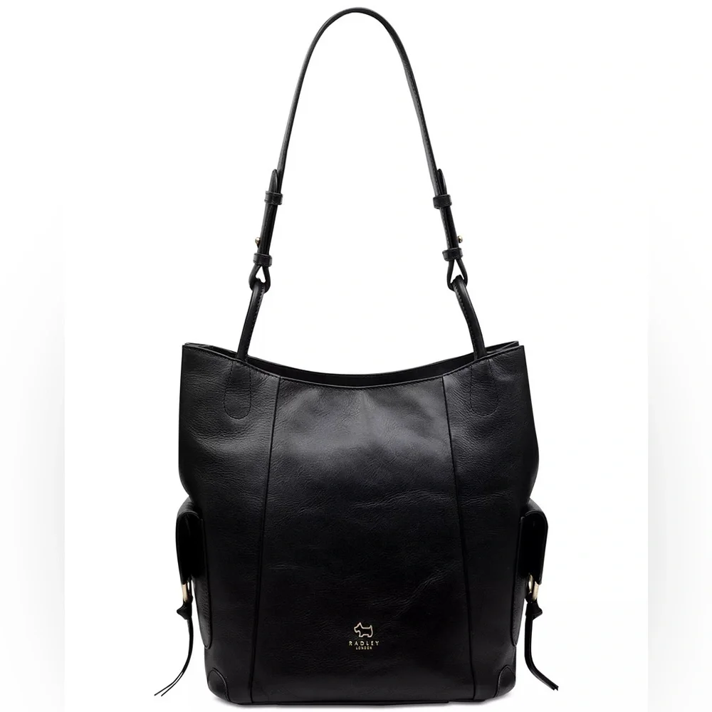 RADLEY LONDON Black Leather Hobo Bag